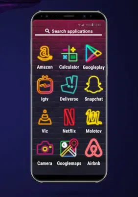 Apolo Neon - Theme Icon pack W android App screenshot 0