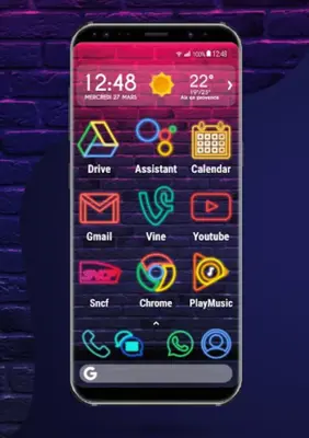 Apolo Neon - Theme Icon pack W android App screenshot 1